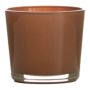 Pot de fleurs en verre ALENA, marron caramel, 19 cm, Ø 19 cm
