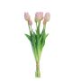 Bouquet de tulipes synthétiques LONA, rose, 45cm, Ø15cm