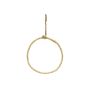 Anneau décoratif en métal HELIJIA à suspendre, floqué, blanc, Ø15cm