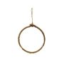 Anneau décoratif en métal HELIJIA à suspendre, floqué, vert, Ø15cm