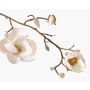Magnolia en tissu KOSTAS, blanc, 55 cm, Ø 6-8 cm