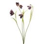 Branche artificielle de fleur d'échiquier PITARA, violet foncé-rose, 50cm