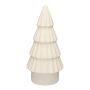 Sapin décoratif LOVRA, terre cuite, blanc, 20cm, Ø9,8cm