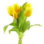 Bouquet de tulipes synthétiques LONA, jaune, 30cm