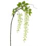 Branche de glycine artificielle LIANMU, crème, 140cm