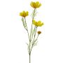 Fleur artificielle « panier décoratif » ZHINIAN, jaune, 60 cm, Ø 3-6 cm