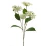 Fleur artificielle d'hortensia PINNIAN, blanche, 70 cm, Ø 9-10 cm