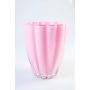 Petit vase en verre / vase de table BEA, rose, 17cm, Ø 14cm