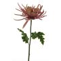 Fleur décorative chrysanthème rose-lavande YASULI, 70cm, Ø18cm