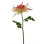 Fleur décorative chrysanthème YASULI, fuchsia-jaune, 70cm, Ø18cm