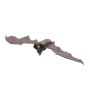Élément décoratif d'Halloween chauve-souris vampire VAMPY avec rire effrayant / fonction de mouvement, LED, 90cm