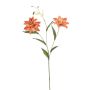 Lys tigré artificiel DUNKA, saumon, 70cm