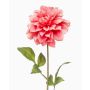 Fleur synthétique dahlia REFOLG, corail, 70cm