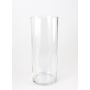 Vase cylindrique / Photophore en verre SANSA AIR, transparent, 50cm, Ø 20cm