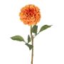 Fleur synthétique dahlia BREDANA, orange, 60cm, Ø11cm