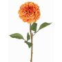 Fleur synthétique dahlia BREDANA, orange, 60cm, Ø11cm