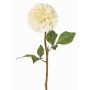 Fleur synthétique dahlia BREDANA, crème, 60cm, Ø11cm
