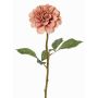 Fleur synthétique dahlia BREDANA, vieux rose, 60cm, Ø11cm