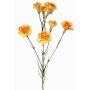 Branche de fleur artificielle œillet PIARA, orange-jaune, 60cm, Ø3-5cm