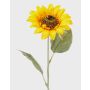 Tournesol artificiel SILJA, jaune-orange, 65cm, Ø13cm