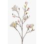 Magnolia artificiel LILO, blanc-rose, 110cm, Ø5-9cm