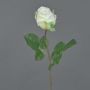 Fleur artificielle Rose POPI, blanc-vert, 55 cm, Ø 7 cm