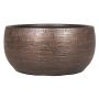 Coupe en céramique AGAPE avec veinure, cuivre, 14cm, Ø28cm