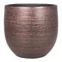 Pot en céramique AGAPE avec veinure, cuivre, 27cm, Ø28cm