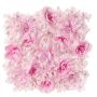 Tapis de roses, dahlias et hortensias artificiels EVOLET, rose, 40x40cm