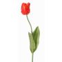 Fleur en tissu Tulipe perroquet UAKARI, rouge-orange-vert, 65cm, Ø6cm