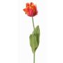 Fleur en tissu Tulipe perroquet UAKARI, rouge-fuchsia-orange-vert, 65cm, Ø6cm
