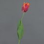 Fleur en tissu Tulipe perroquet UAKARI, rouge-fuchsia-orange-vert, 65cm, Ø6cm