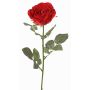 Rose en velours HUSA, rouge, 75cm, Ø10cm