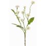 Centaurée artificielle HOLLA, blanche, 55cm, Ø3-4cm