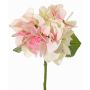 Hortensia artificiel CHIDORI, crème-rose-vert, 30 cm, Ø 13 cm