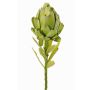 Fleur d'artichaut en tissu verte JENBALA, 35cm, Ø7cm