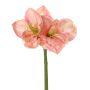 Amaryllis artificielle NARWELA, fuchsia-rose-crème, 70cm, Ø10-13cm