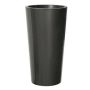 Vase à plantes haut et rond THERESITA en plastique, avec insert, kit d'arrosage, anthracite, 61,5cm, Ø33cm