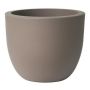 Cache-pot rond ETRION en plastique, taupe, 44 cm, Ø 54 cm