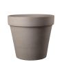 Pot de fleurs en terre cuite NUVENS, taupe, 54cm, Ø60cm