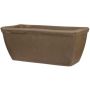 Jardinière MUKIL en terre cuite, marron, 39 x 18 x 17 cm