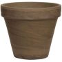 Cache-pot en terre cuite ARVION à veines, marron, 10cm, Ø11cm
