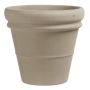 Cache-pot en terre cuite BRYNEX à double rebord, beige, 42cm, Ø45cm