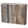 Jardinière rectangulaire BUNJER en bois, veinage naturel, marron, 93 x 25 x 75 cm