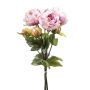 Bouquet de pivoines synthétiques VATANA, lilas clair-vert, 50cm, Ø18cm