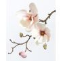 Fleur artificielle Magnolia MALBINE, blanc-rose, 50cm, Ø6-10cm