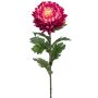 Fleur synthétique chrysanthème LAZO, fuchsia, 75cm