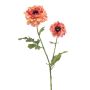 Fleur décorative renoncule LOLYN, pêche-rose, 65cm