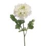 Renoncule synthétique ULISAN, crème-vert, 60cm, Ø14cm