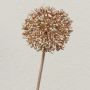 Allium artificiel HELLA, pailleté, champagne, 45cm, Ø8cm